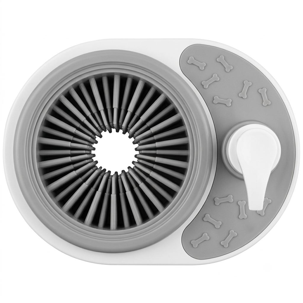 WoofWash Pro — Electric Paw Cleaner with Soap Dispenser