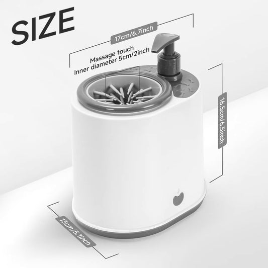WoofWash Pro — Electric Paw Cleaner with Soap Dispenser
