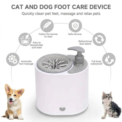 WoofWash Pro — Electric Paw Cleaner with Soap Dispenser